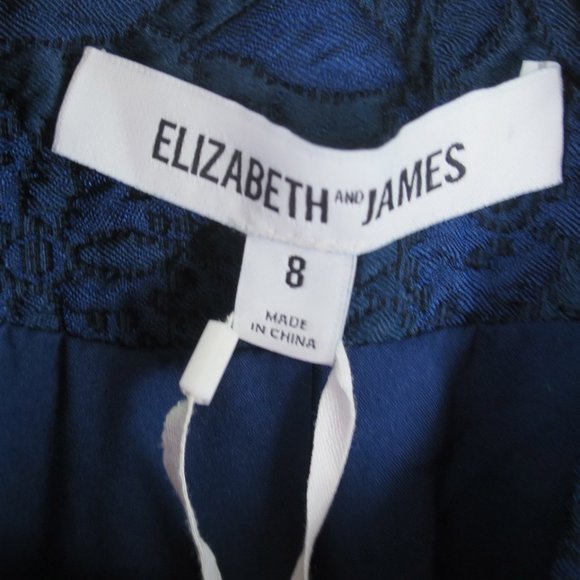 Elizabeth and James Asymmetrical Jacquard Vest Size 8 - Picture 9 of 11